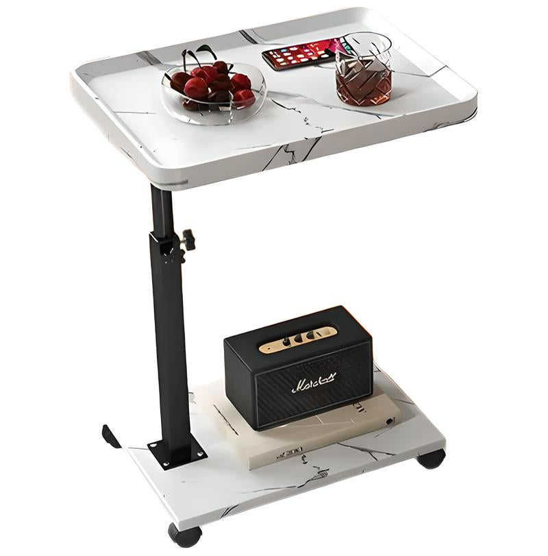 Adjustable Rolling Cart Multi-Purpose Table Tray