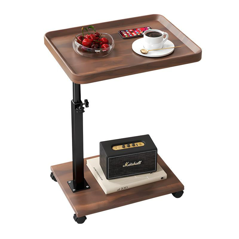 Adjustable Rolling Cart Multi-Purpose Table Tray