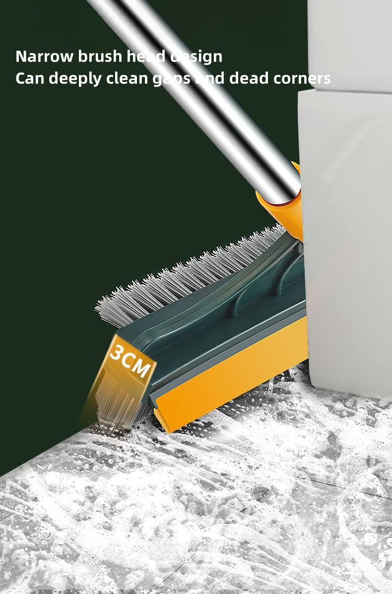 3 In 1 Cleaning Rotating Brush For Multi-Room With Long Handle and Crevice Brush