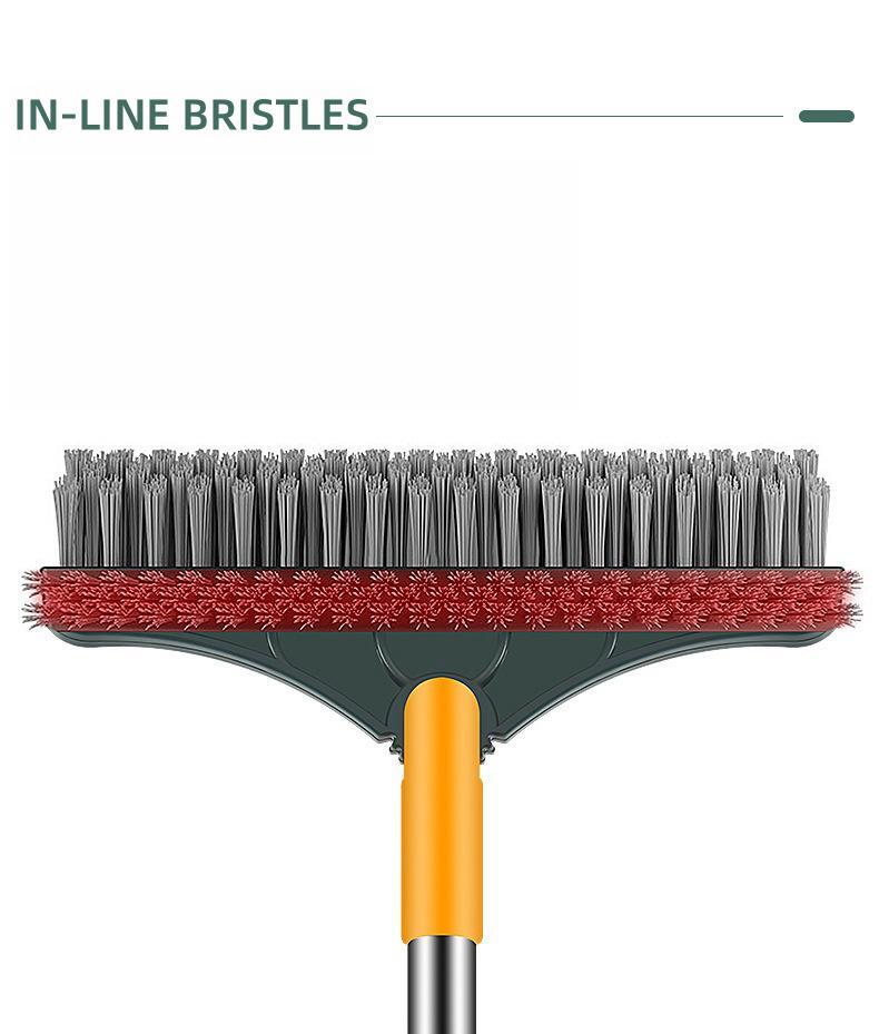 3 In 1 Cleaning Rotating Brush For Multi-Room With Long Handle and Crevice Brush