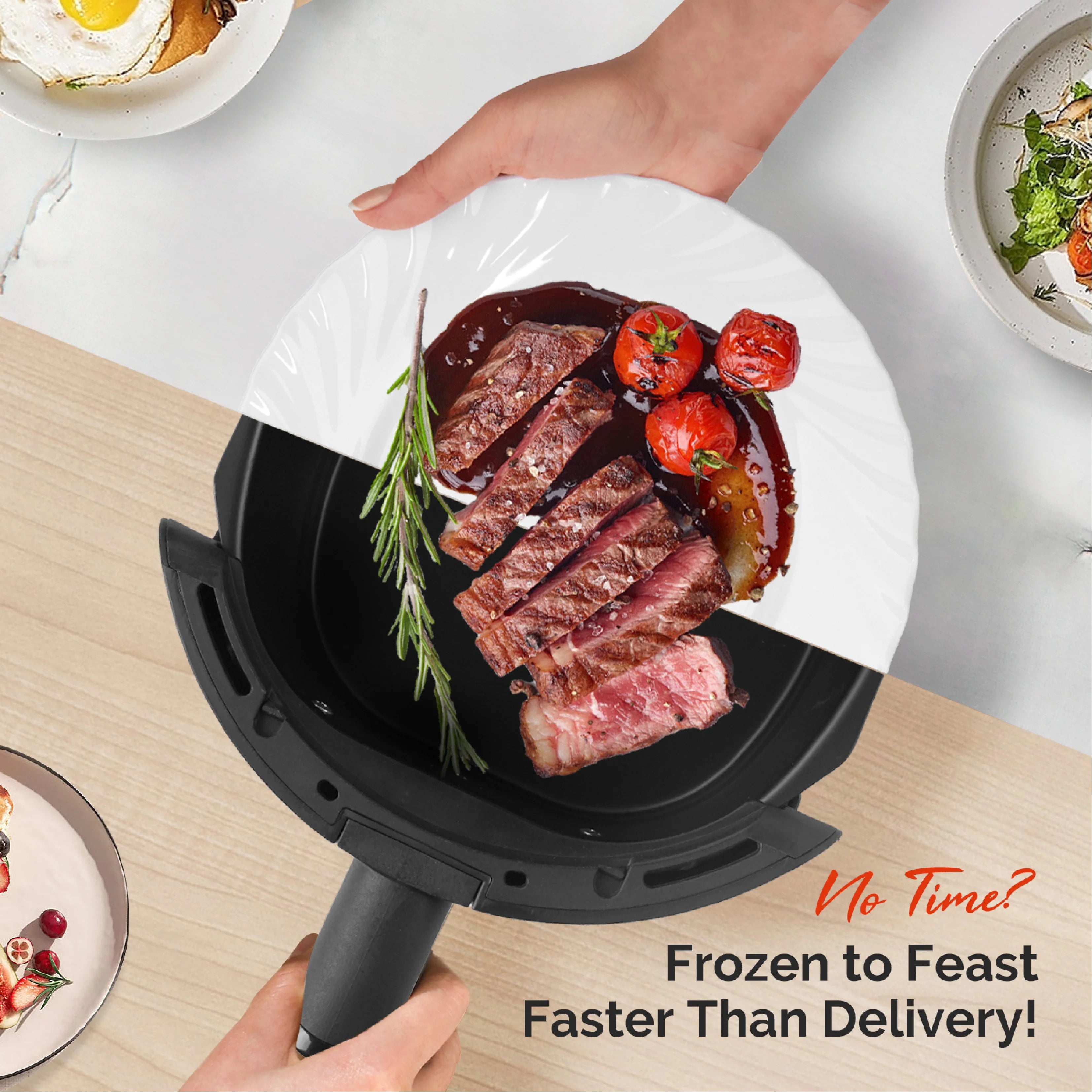2.8QT Digital Air Fryer, Space-Saving Mini Personal Air Fryers, Nonstick Basket for Dishwasher-Safe, Fast Cooking