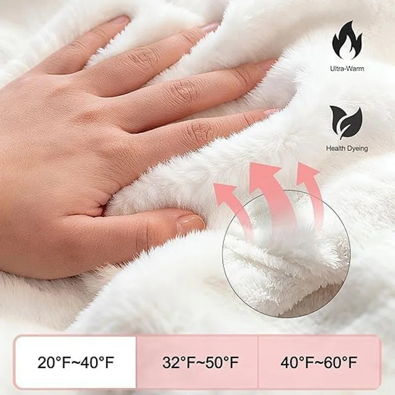 Adults Oversized Fleece Hooded Blanket with Sleeves and Pockets