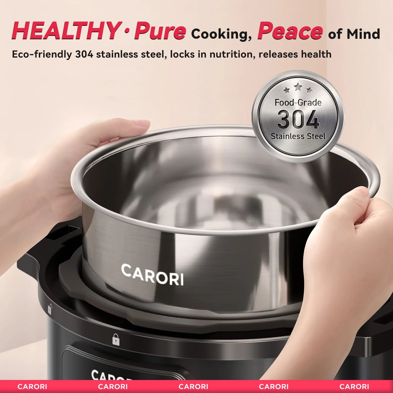 1200W 12-in-1 Eight Quart  Stainless Steel Electric Pressure Cooker