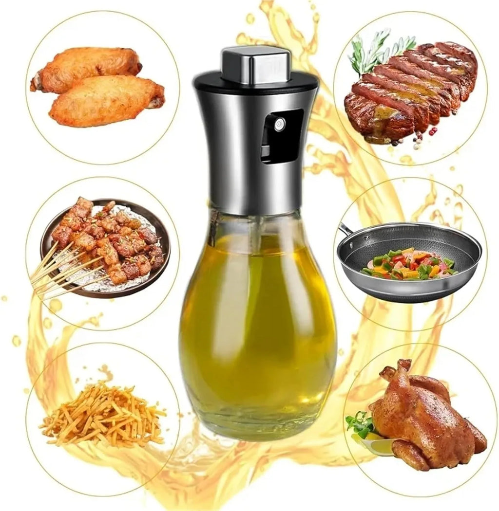 Cooking Oil Spray Bottle Fine Mist Sprayer For Your Favorite Cooking or Salad Oil With Stainless Steel Dispenser