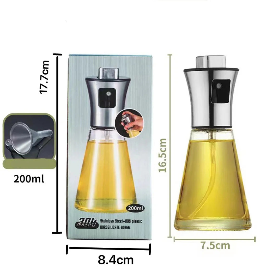 Cooking Oil Spray Bottle Fine Mist Sprayer For Your Favorite Cooking or Salad Oil With Stainless Steel Dispenser