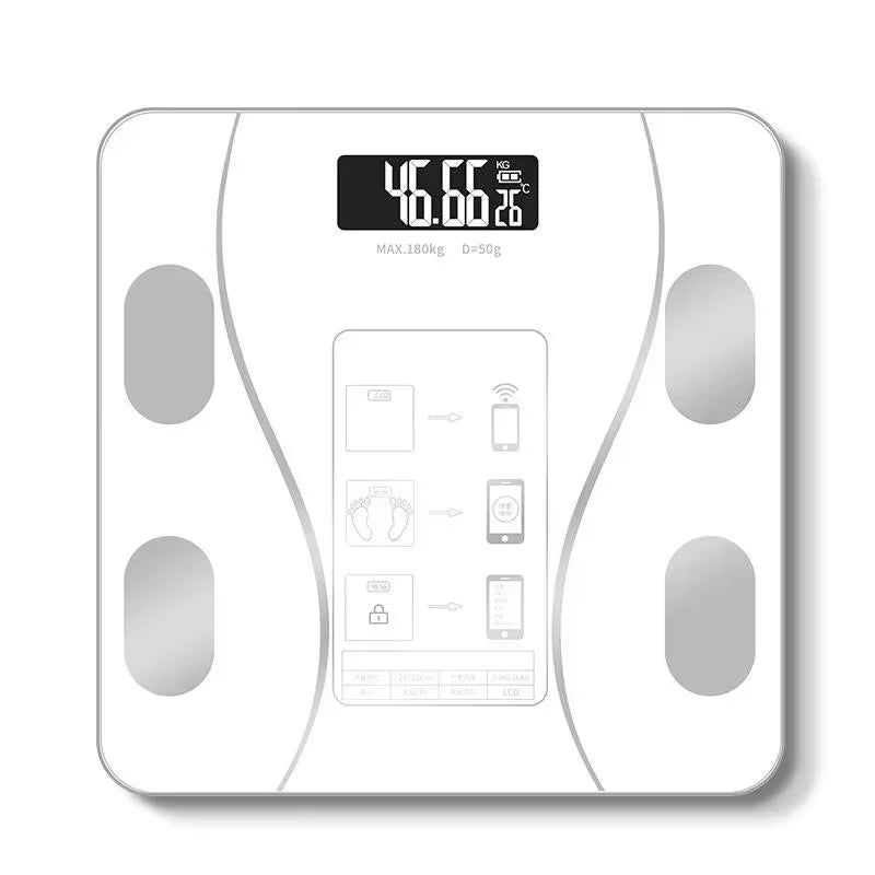 Intelligent Digital Body Scale With Backlit LED Screen Display Weighing Up To 400