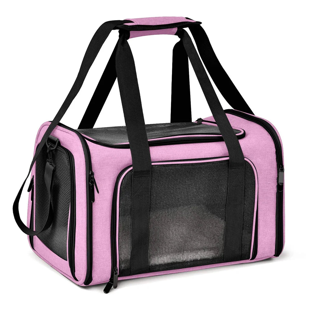 Soft Side Pet Backpack Travel Bag Carrier For Small Pets