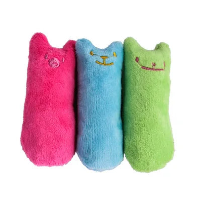 Plush Teeth Grinding Catnip Toy With Fun Interactive Chewing For Cats