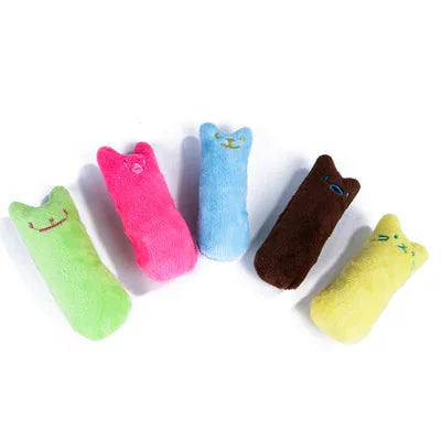 Plush Teeth Grinding Catnip Toy With Fun Interactive Chewing For Cats