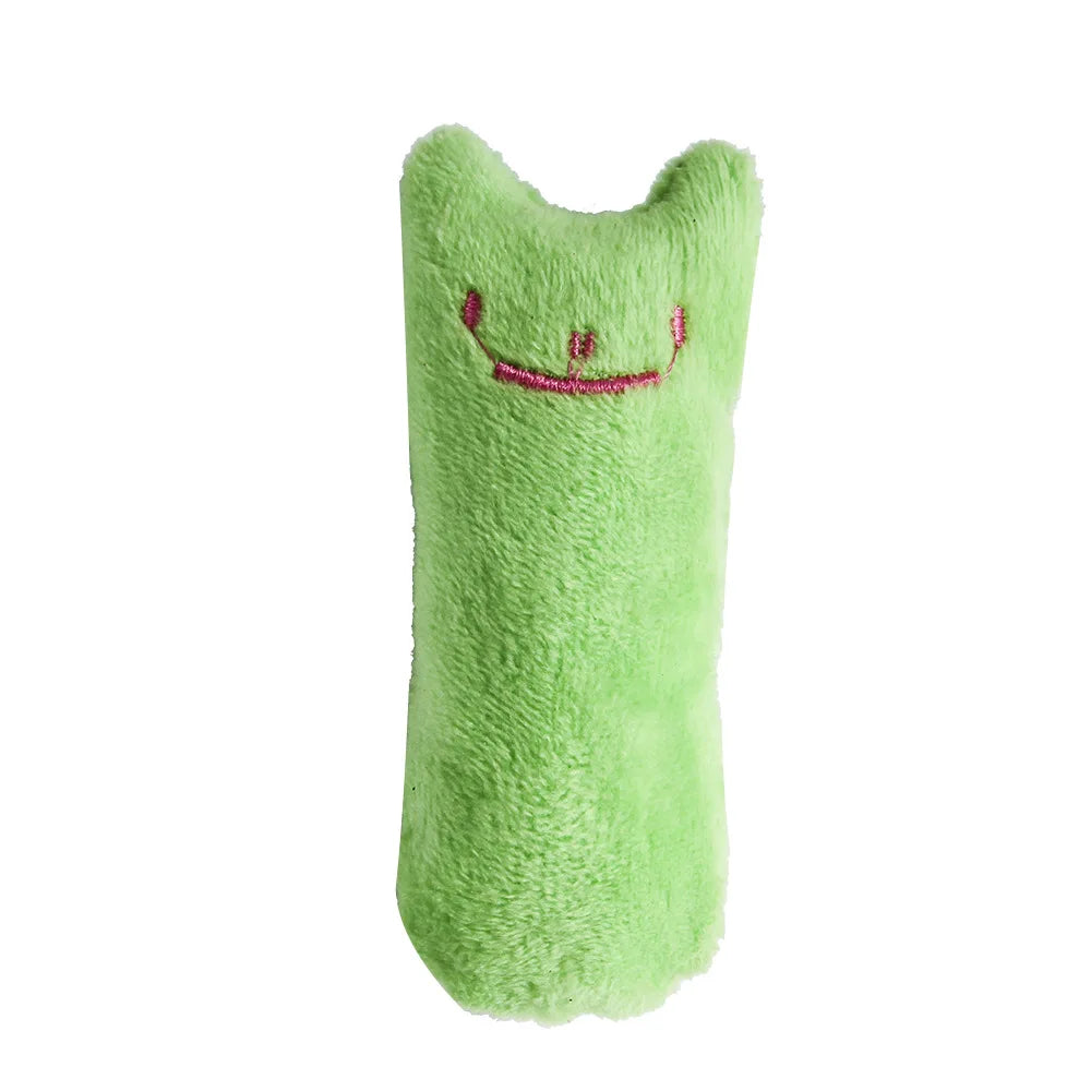 Plush Teeth Grinding Catnip Toy With Fun Interactive Chewing For Cats