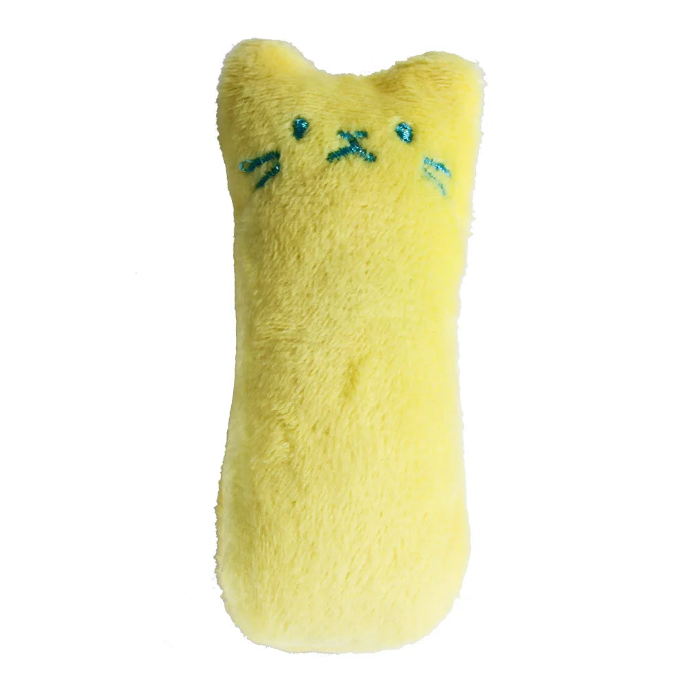 Plush Teeth Grinding Catnip Toy With Fun Interactive Chewing For Cats