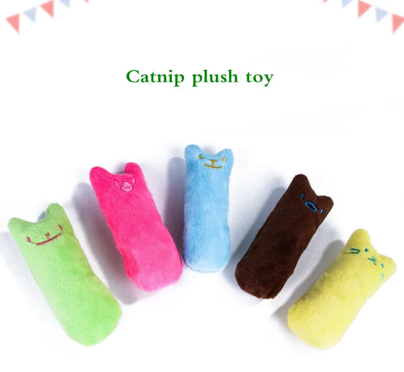 Plush Teeth Grinding Catnip Toy With Fun Interactive Chewing For Cats