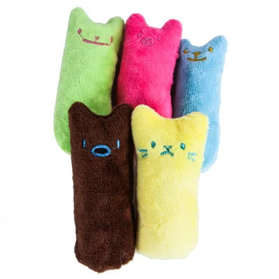 Plush Teeth Grinding Catnip Toy With Fun Interactive Chewing For Cats