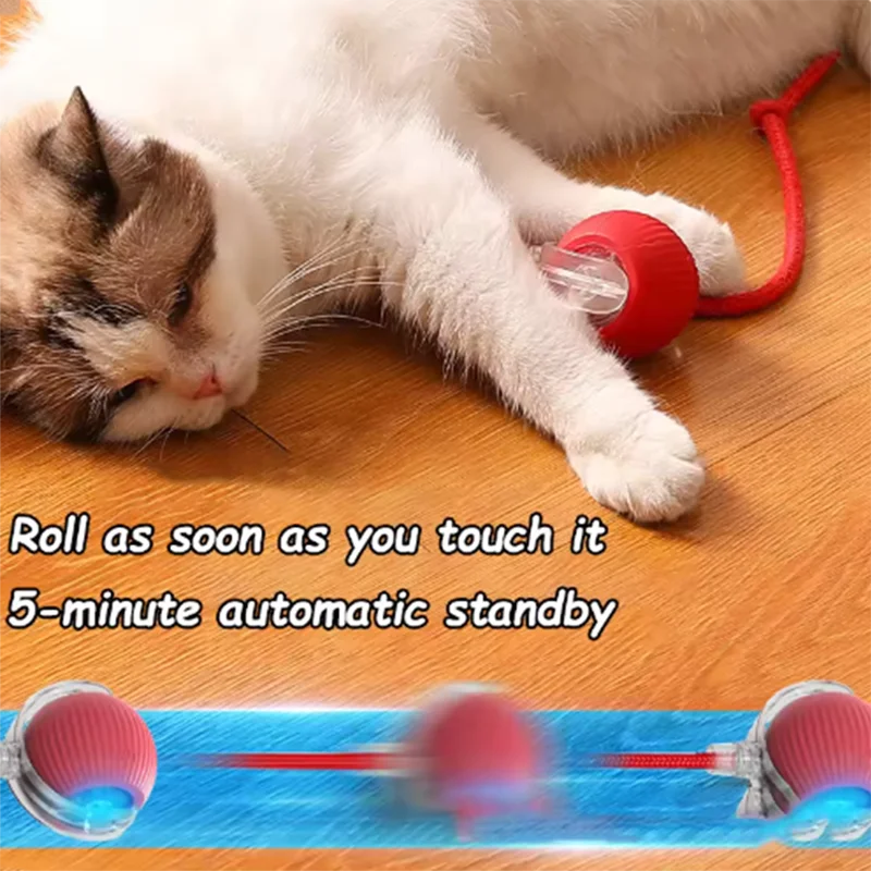 Intelligent interactive cat ball long-lasting and durable easy to clean intelligent obstacle avoidance