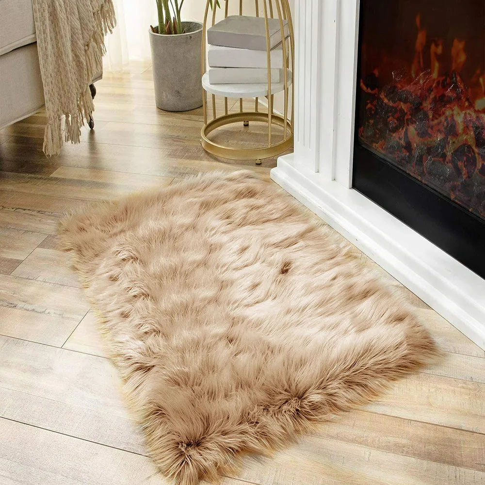 Silk Wool Rugs Multi-Room Tie-Dye Non-Slip Washable Carpet Mats
