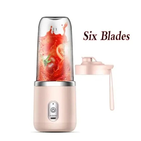 Portable Wireless Blender Electric Fruit Juicer Machine With Ice Crushing Blades - Lovies Kitchenwares