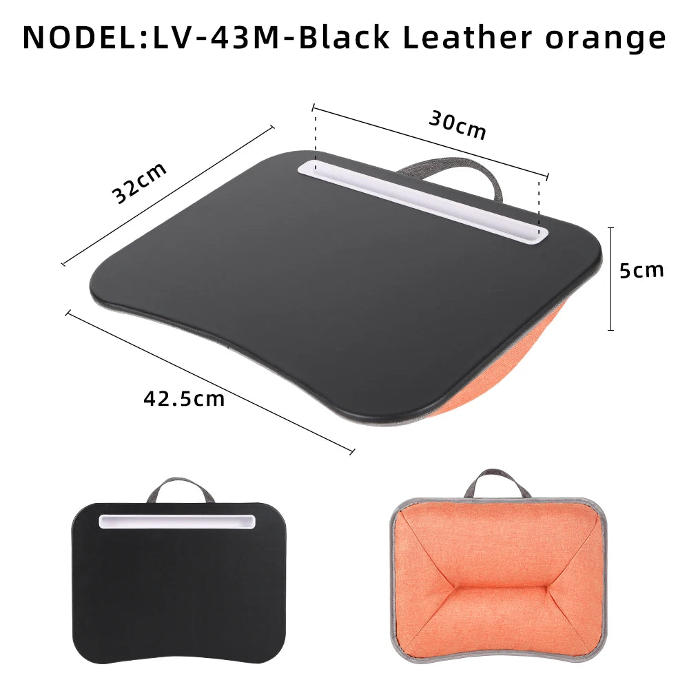 Multifunctional Laptop Desk With Foam Particle Filled Cushion & Hard Mouse Pad