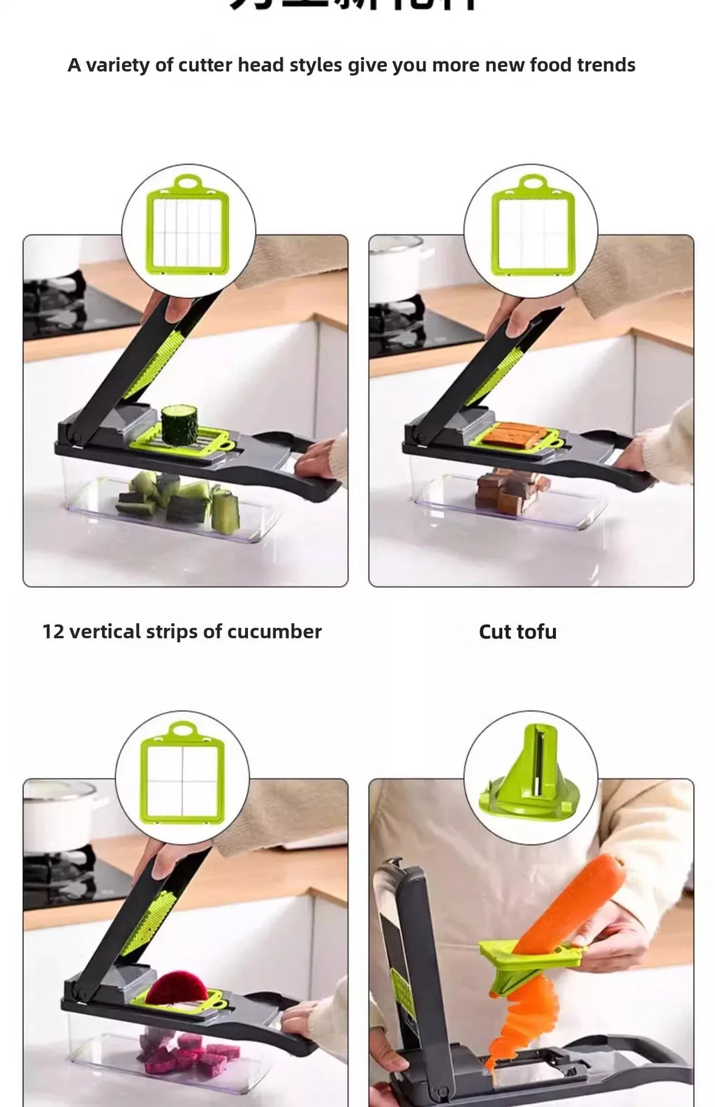 2026 Hot Selling Item 16 in 1 Handheld Slicers Dicers Graters, Multifunctional Vegetable Chopper - Lovies Kitchenwares