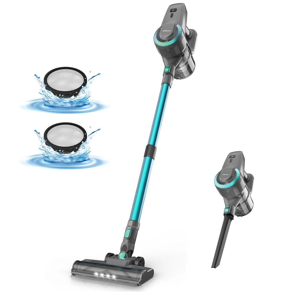Cordless Upright Vacuum Cleaner, Ultra Lightweight Stick Vacuum for Carpet, Hard Floor, Car, Pet Hair
