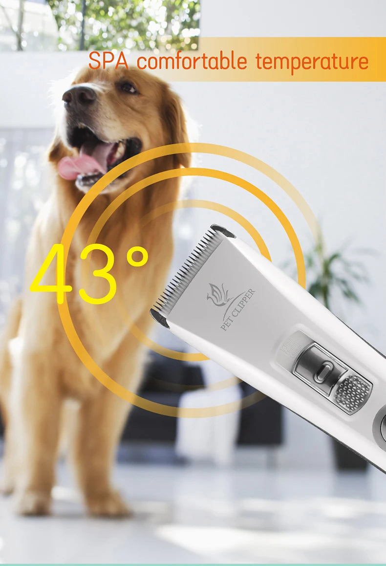Professional LCD Screen Dog and Cat Electrical Grooming Clippers and Trimmers With Rechargeable Haircut Machine