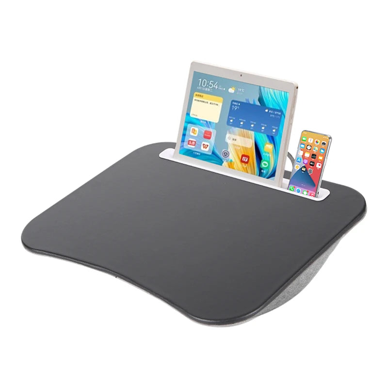 Multifunctional Laptop Desk With Foam Particle Filled Cushion & Hard Mouse Pad
