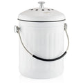 Premium Dual Filter Stainless Steel Food Compost Bucket for Kitchen Countertop Ease