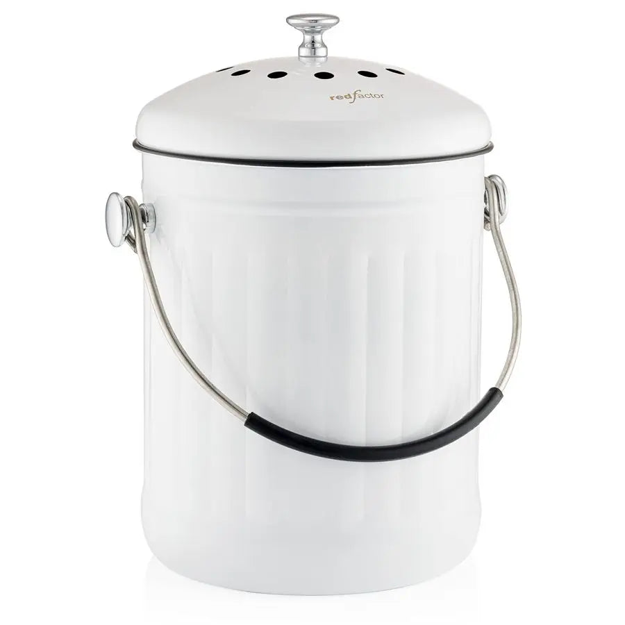 Premium Dual Filter Stainless Steel Food Compost Bucket for Kitchen Countertop Ease