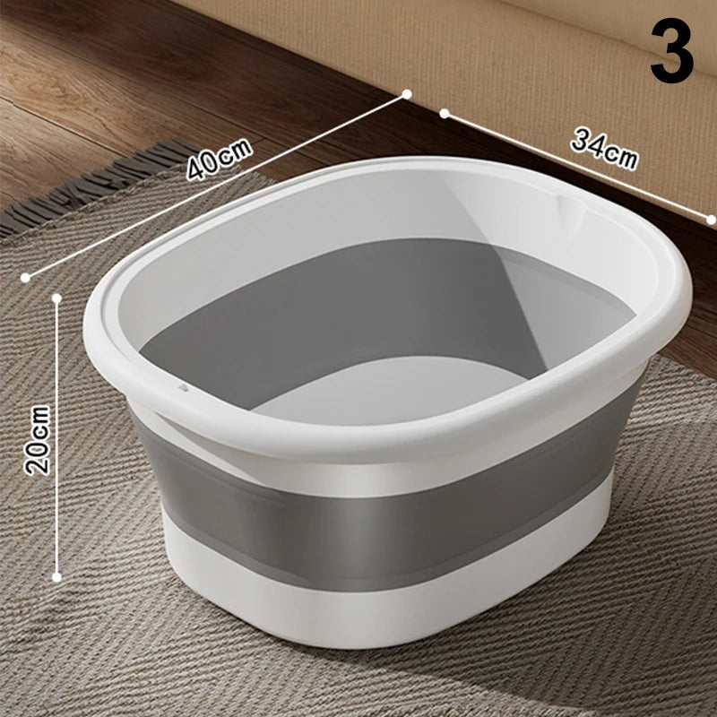 1Pcs Portable Foldable Home Foot Bath Bucket/Basin Massager & Soak Foot Tub