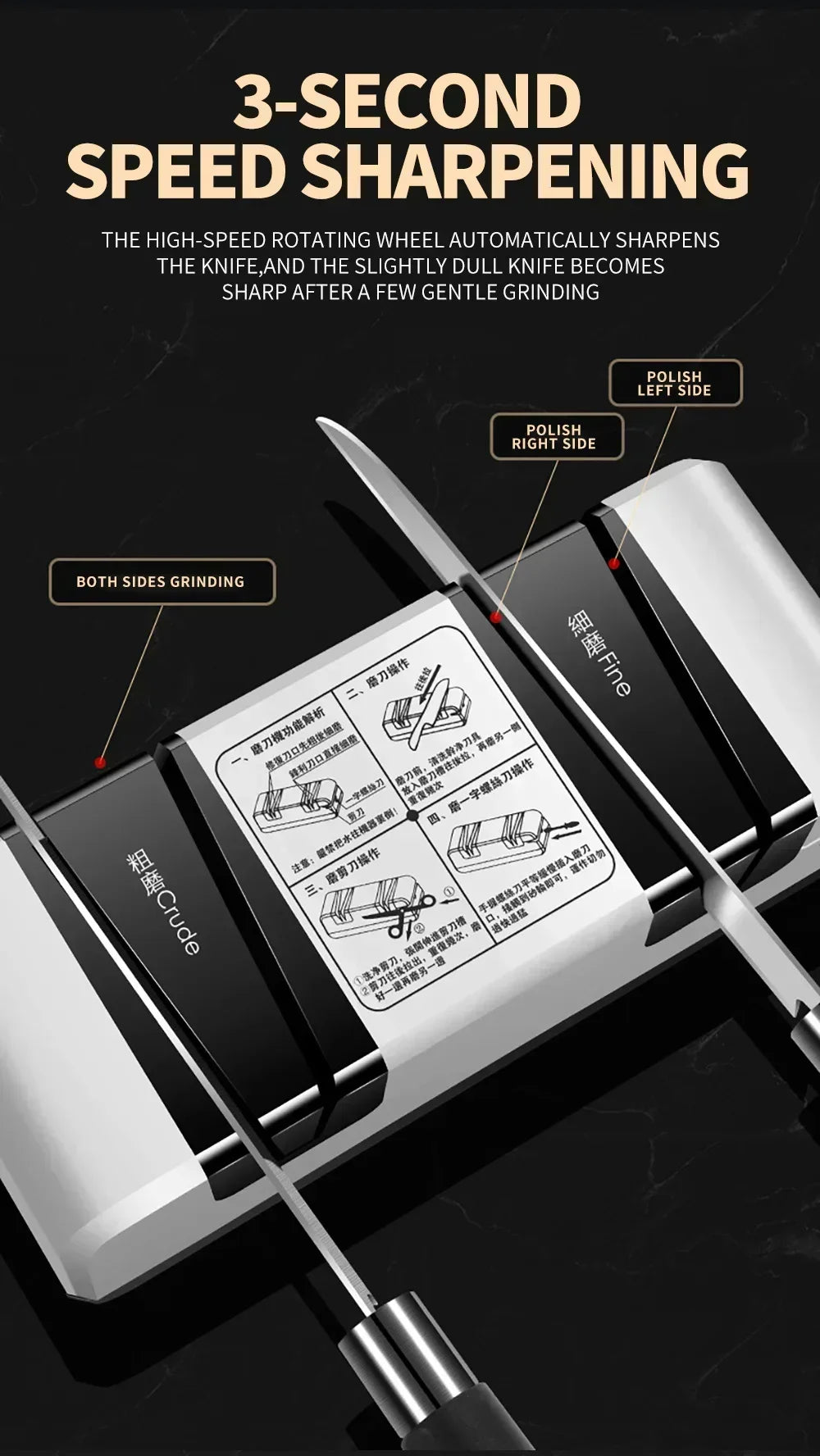Multi Functional Electric Knife and Tool Sharpener