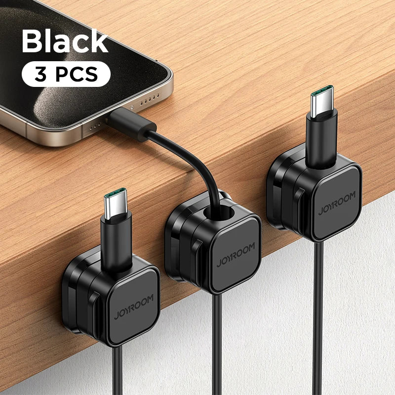 Smooth Adjustable Magnetic Cable Clips for Cord Holder and Wire Cable Keeper Organizer
