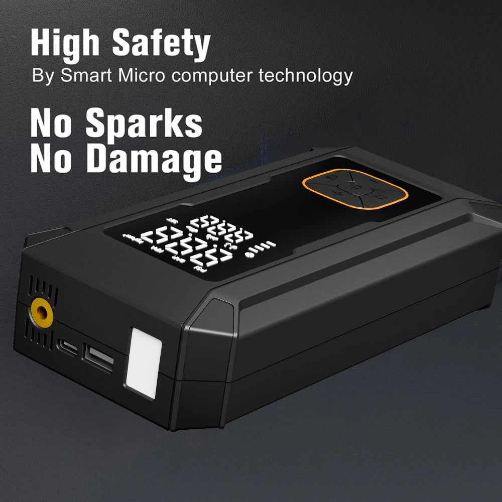 Car Jump Starter with Air Pump 4000A Jump Starter & 150PSI Air Compressor, Portable Auto Power Bank ,Tire Inflator, LED Light
