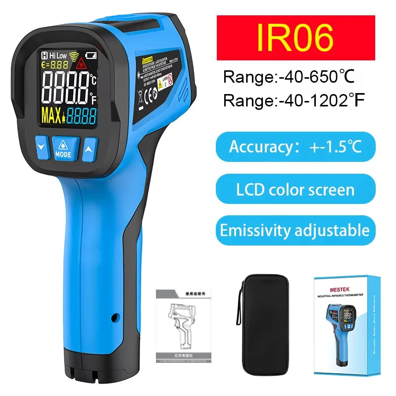 -40 to 800 Degree Digital Infrared Laser Thermometer Non-Contact