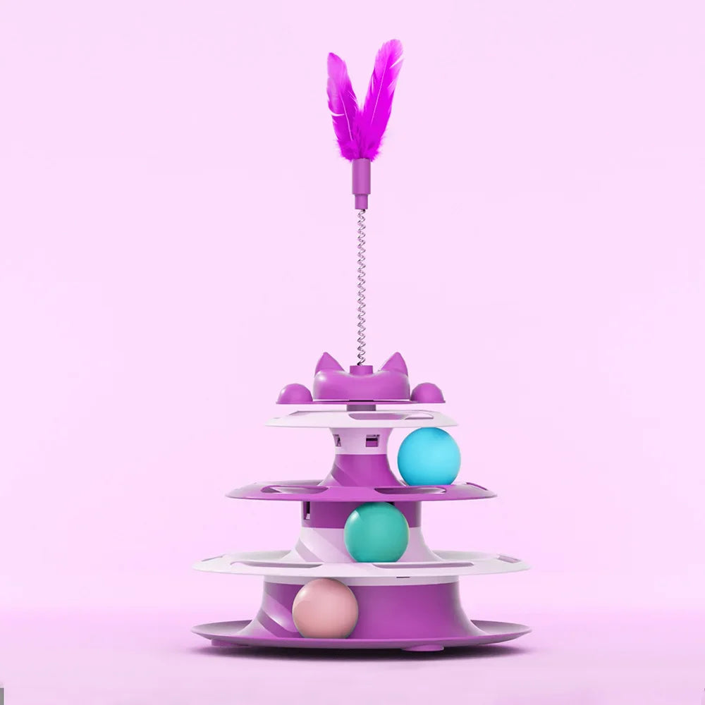 Pet Toys, Funny Stick, Playful Ball Supply, Turntable Ready