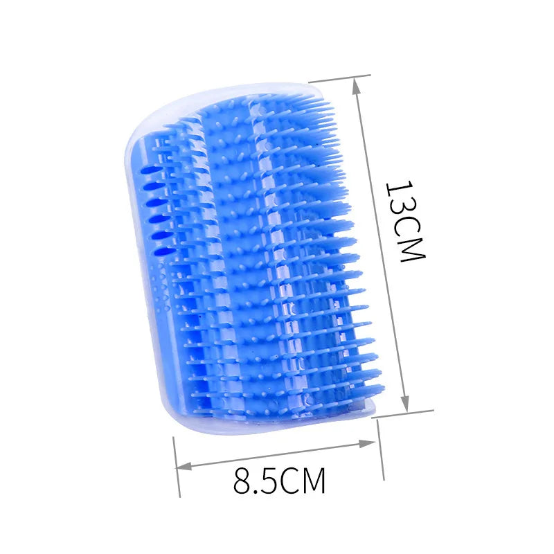Massage Pet Cat Brush Corner Scraper Hair Remover With Removable Scratcher Comb