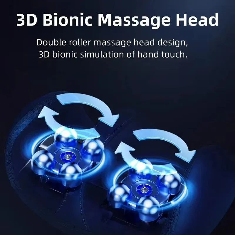Electric Heated Roller Foot Calf & Leg Massager