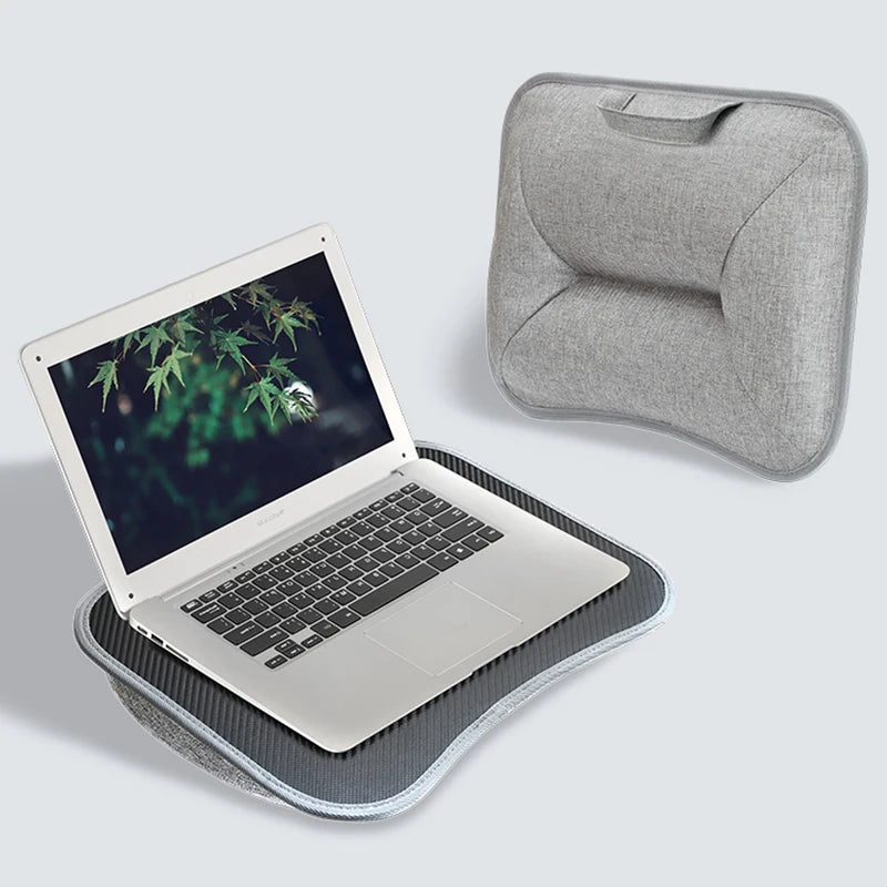 Multifunctional Laptop Desk With Foam Particle Filled Cushion & Hard Mouse Pad