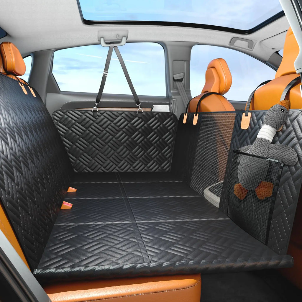 Anti-Scratch Washable Hard Bottom Seat Extender & Dog Seat Cover For Cars & Suv's