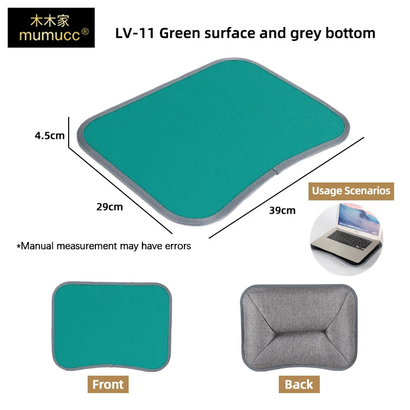 Multifunctional Laptop Desk With Foam Particle Filled Cushion & Hard Mouse Pad
