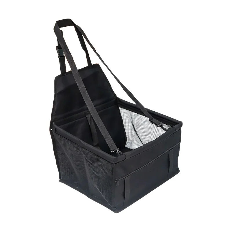 Travel Pet Car Seat Cover Foldable Hammock, Pet Harness & Bag Basket