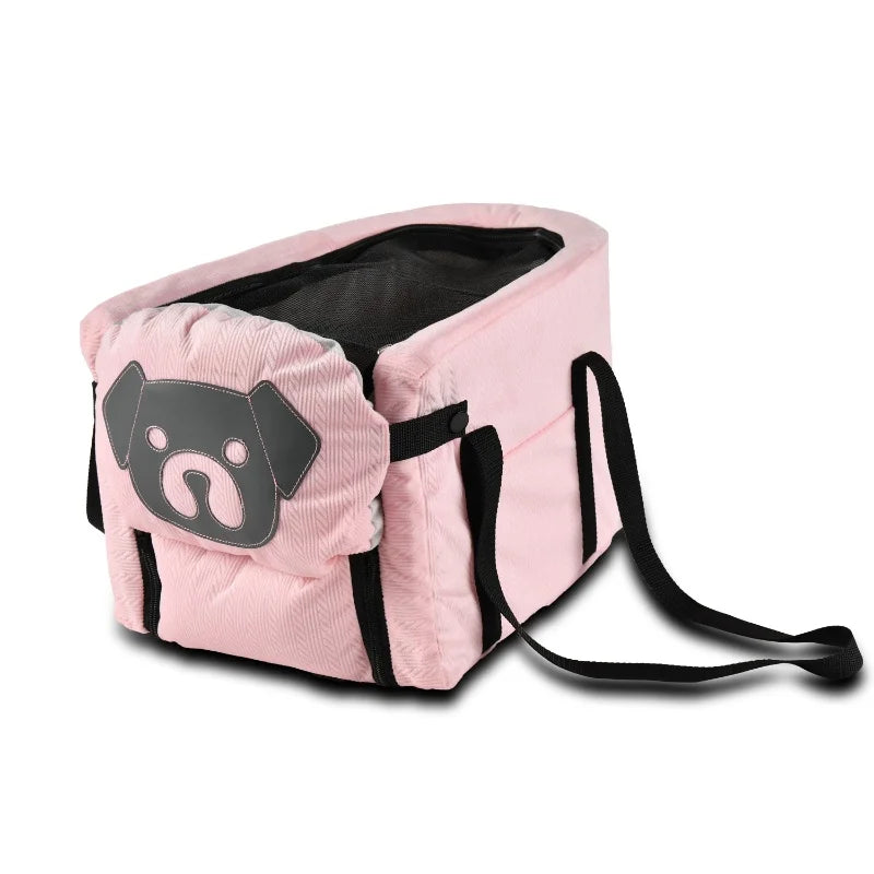 Travel Pet Car Seat Cover Foldable Hammock, Pet Harness & Bag Basket