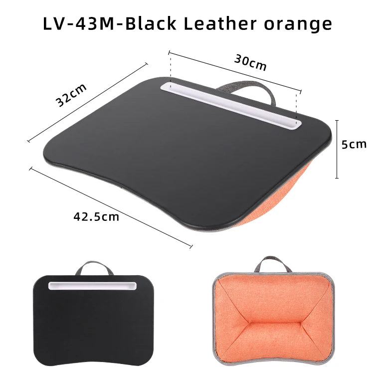Multifunctional Laptop Desk With Foam Particle Filled Cushion & Hard Mouse Pad