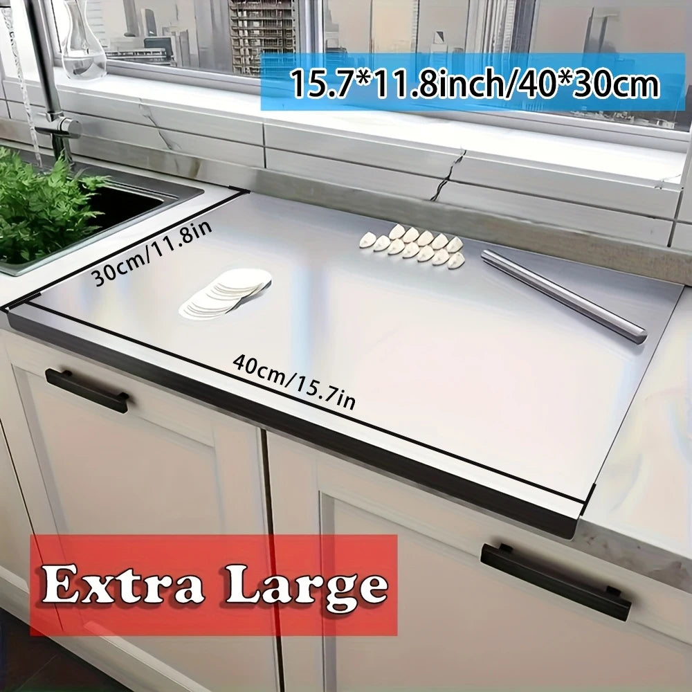 Stainless Steel Cutting Chopping and Pastry Kneading Board Suitable for Home Kitchen and restaurant