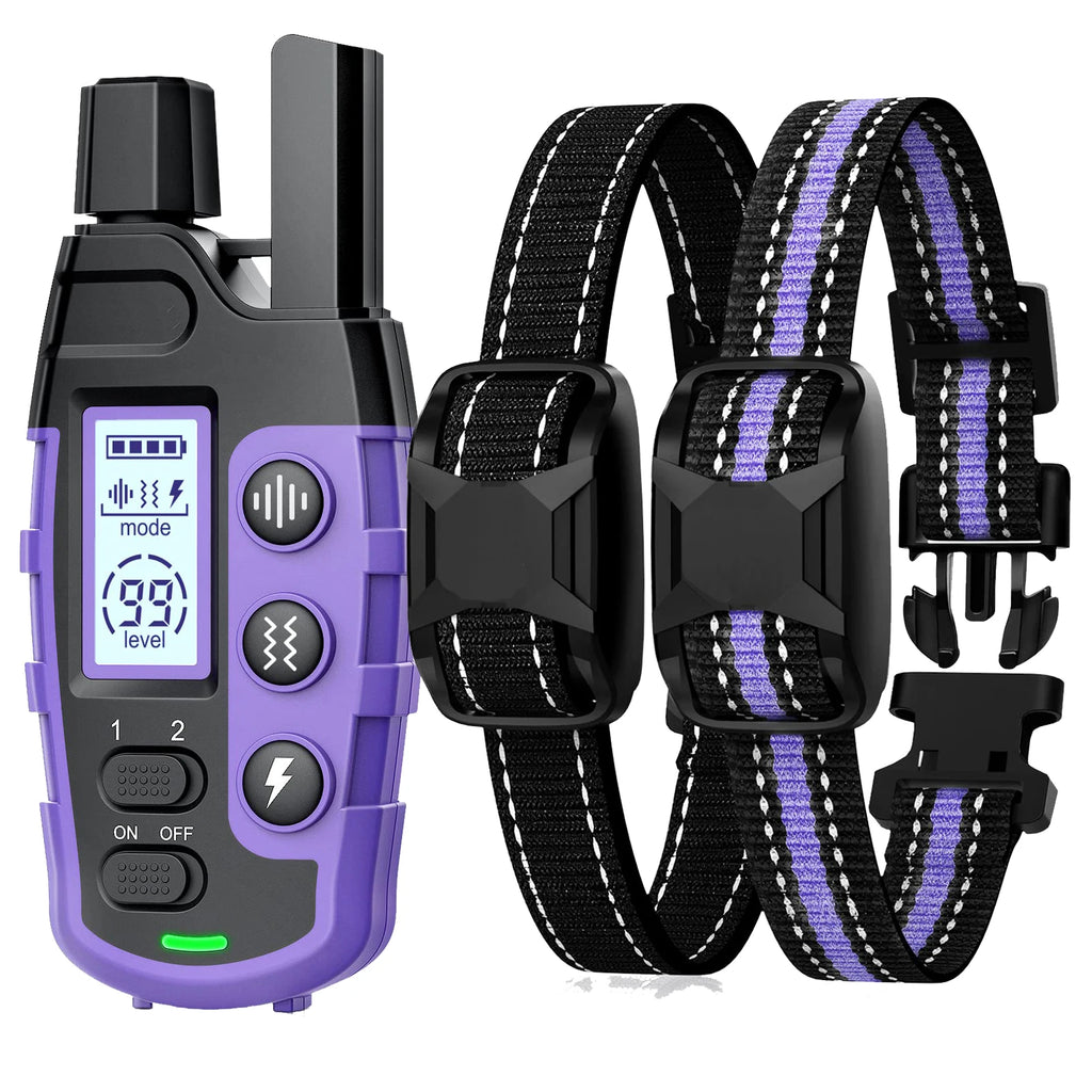 3300Ft Electric Remote Control Dog Training Collar Waterproof Pet Behavior For 5-120lbs Puppy With Shock Vibration