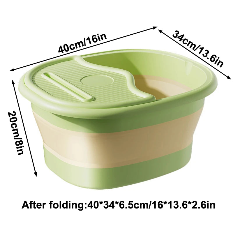 1Pcs Portable Foldable Home Foot Bath Bucket/Basin Massager & Soak Foot Tub