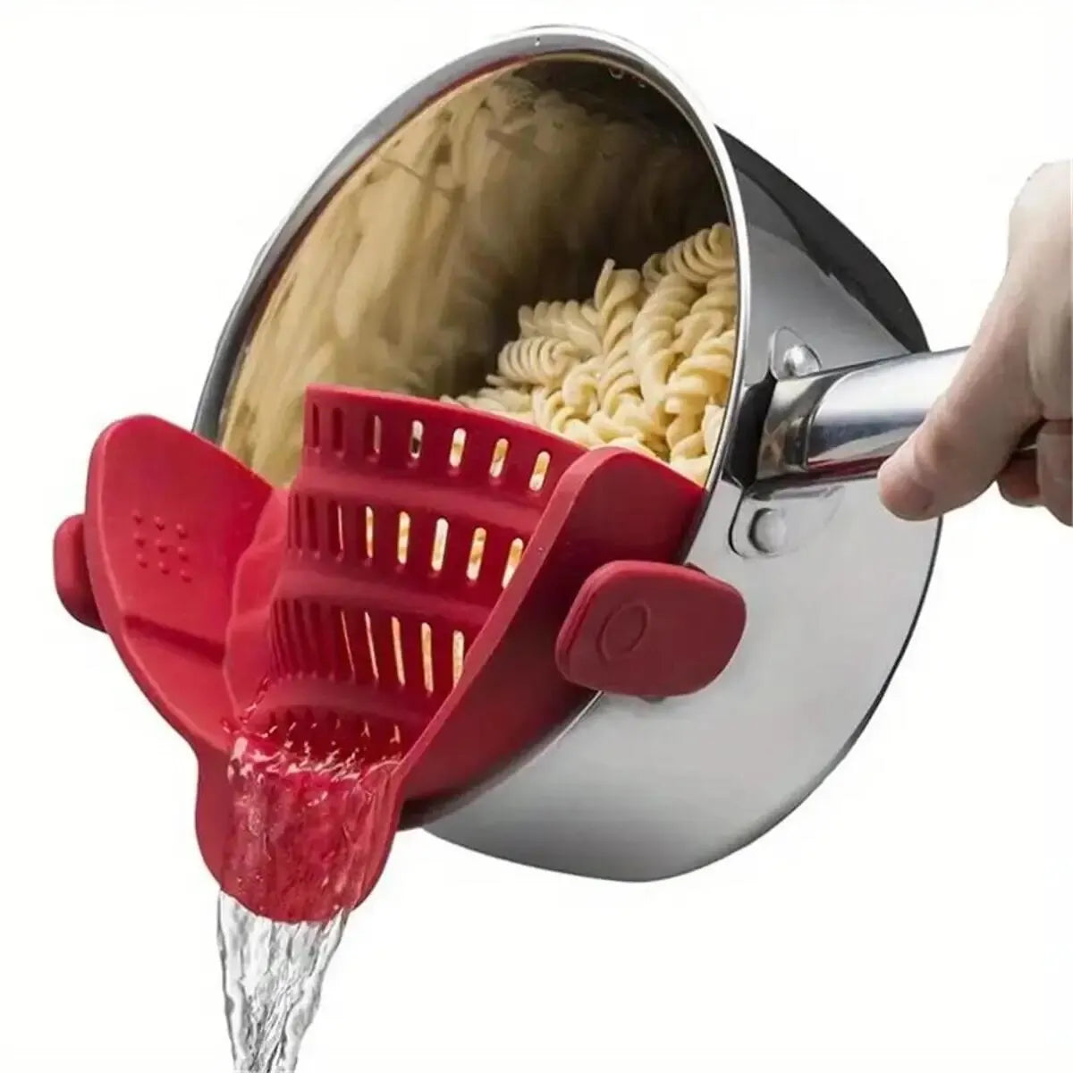 Adjustable Silicone Clip-On Strainer for Pots