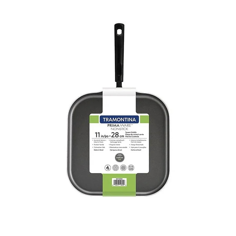 Nonstick Square Griddle Aluminum Dishwasher Safe Pan For Breakfast Lunch Dinner Cooking With Lightweight Handle
