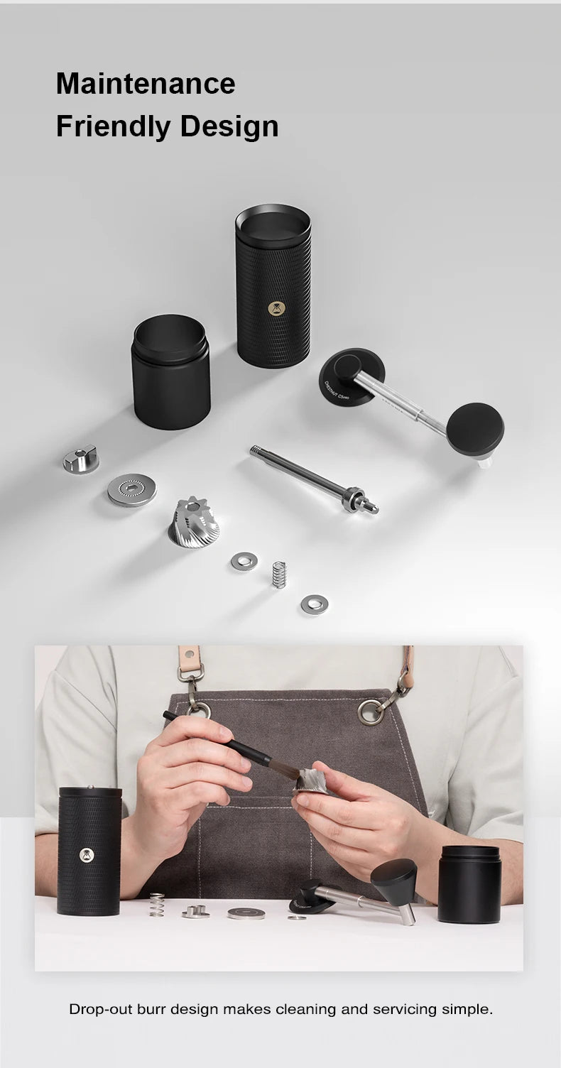 Espresso Manual Hand Coffee Grinder Adjustable Steel Core Burr