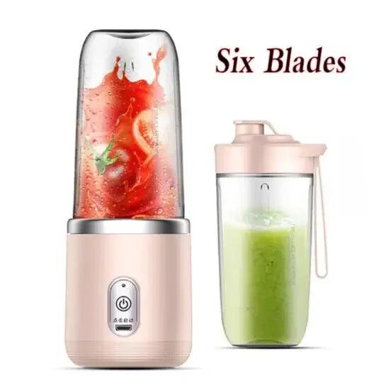 Portable Wireless Blender Electric Fruit Juicer Machine With Ice Crushing Blades - Lovies Kitchenwares