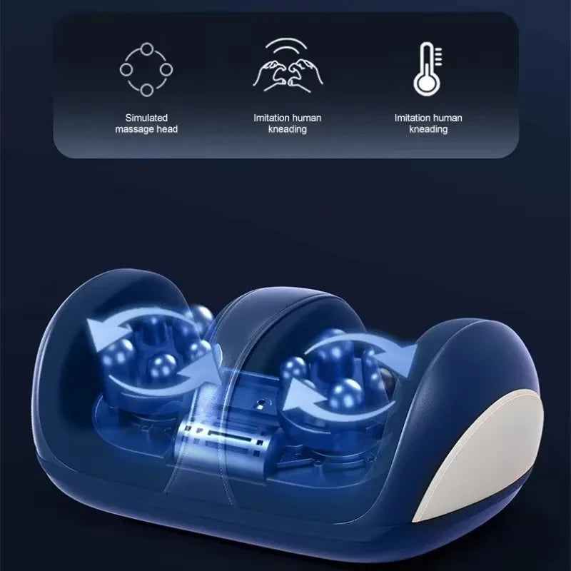 Electric Heated Roller Foot Calf & Leg Massager