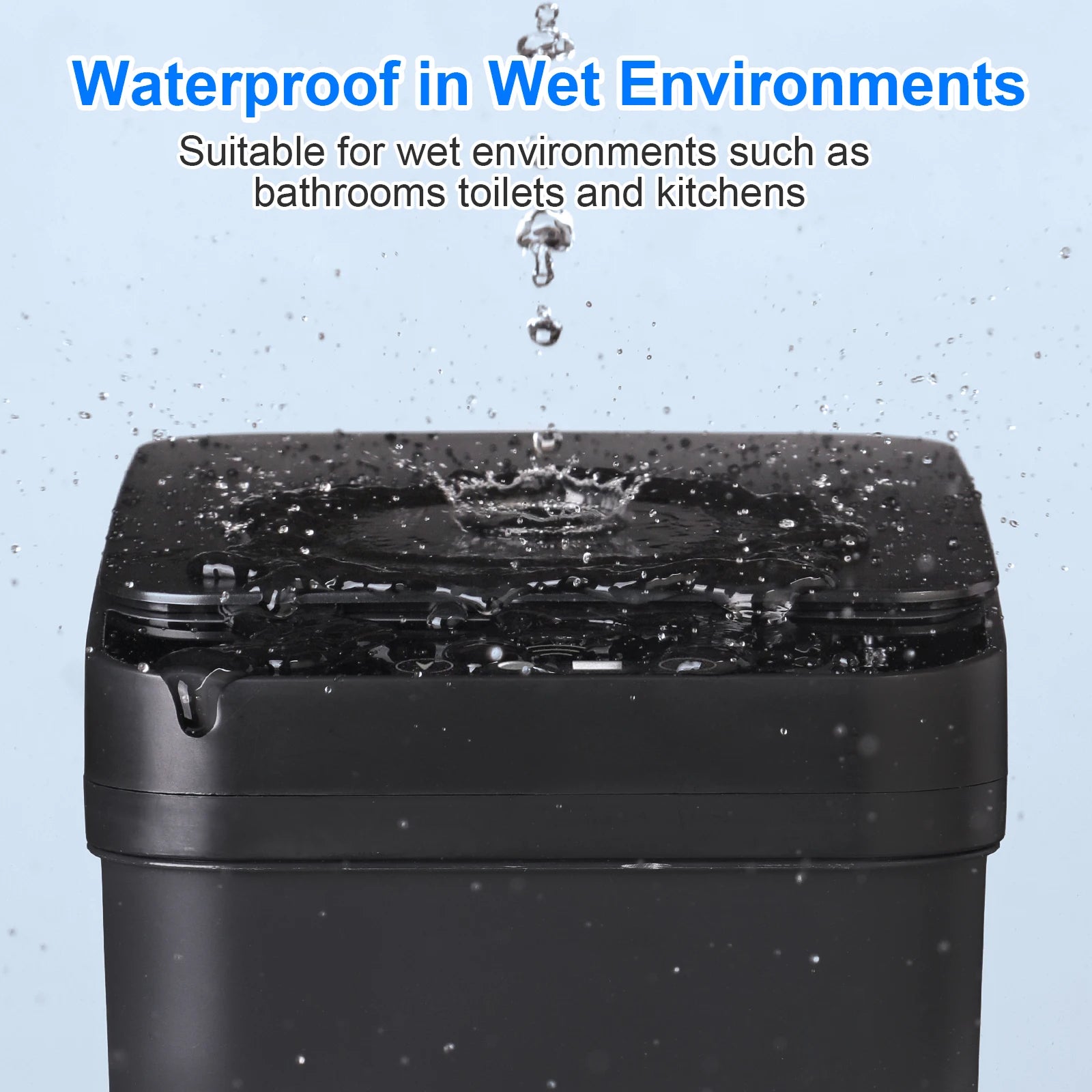 2 Pack 12L  Automatic Multi-Room Hand Sensor Trash Cans